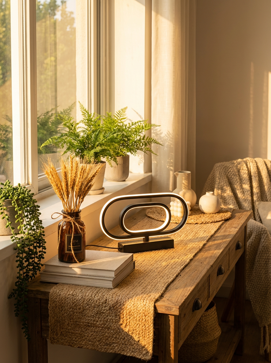 LumeHavn Solace™ Ambient LED Lamp – Modern Bedside & Living Room Light