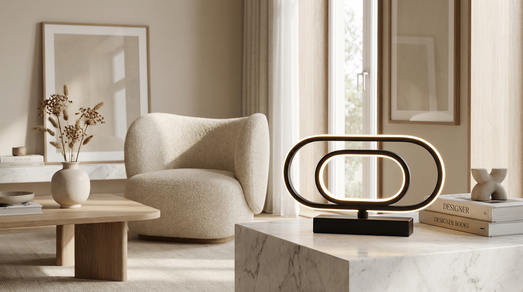 LumeHavn Solace™ Ambient LED Lamp – Modern Bedside & Living Room Light