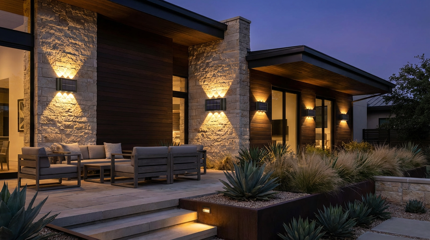 LumeHavn Auralis™ Solar Wall Light