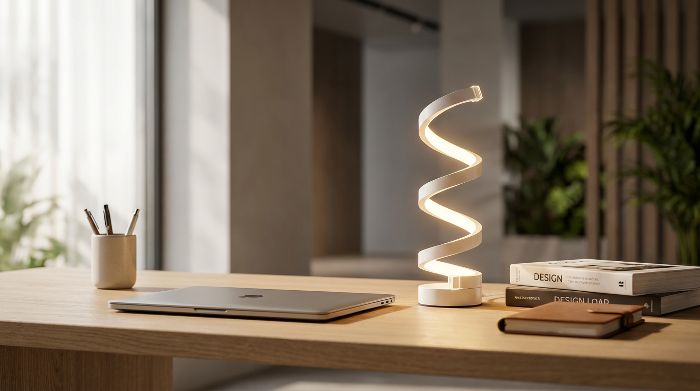 LumeHavn Helix™ Spiral Ambient Desk Lamp