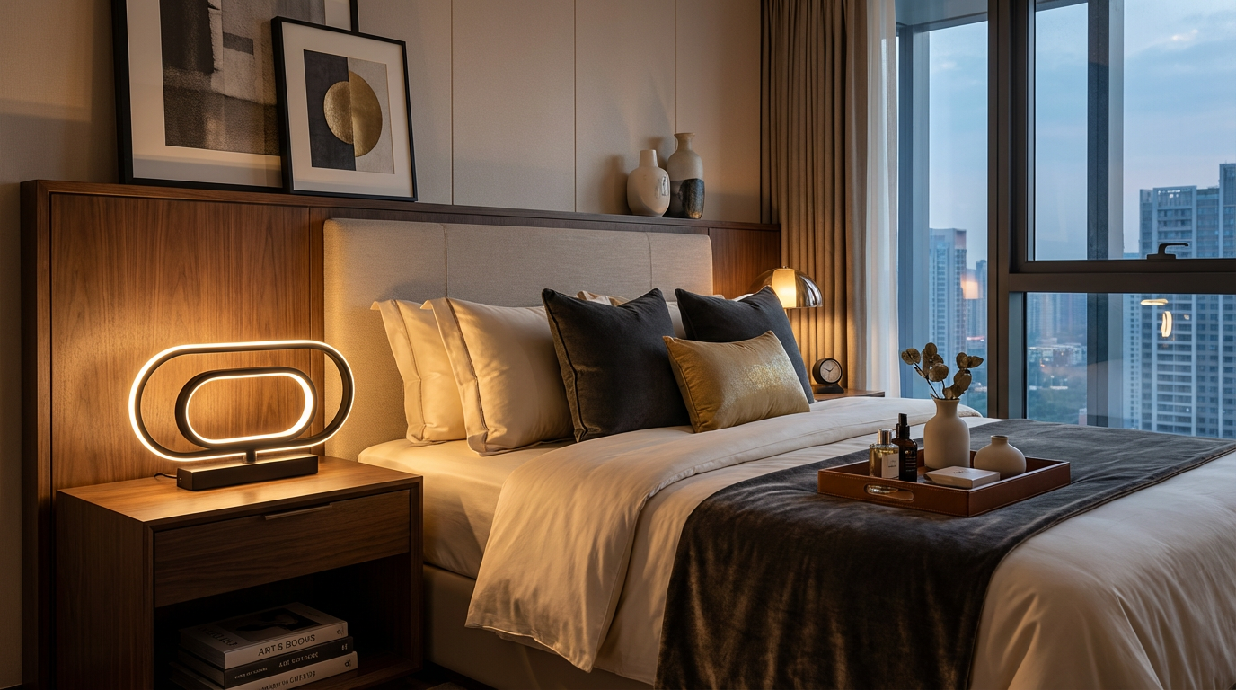 LumeHavn Solace™ Ambient LED Lamp – Modern Bedside & Living Room Light