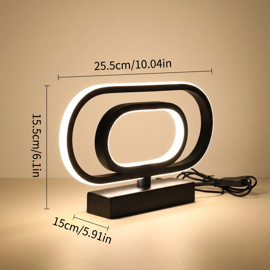 LumeHavn Solace™ Ambient LED Lamp – Modern Bedside & Living Room Light