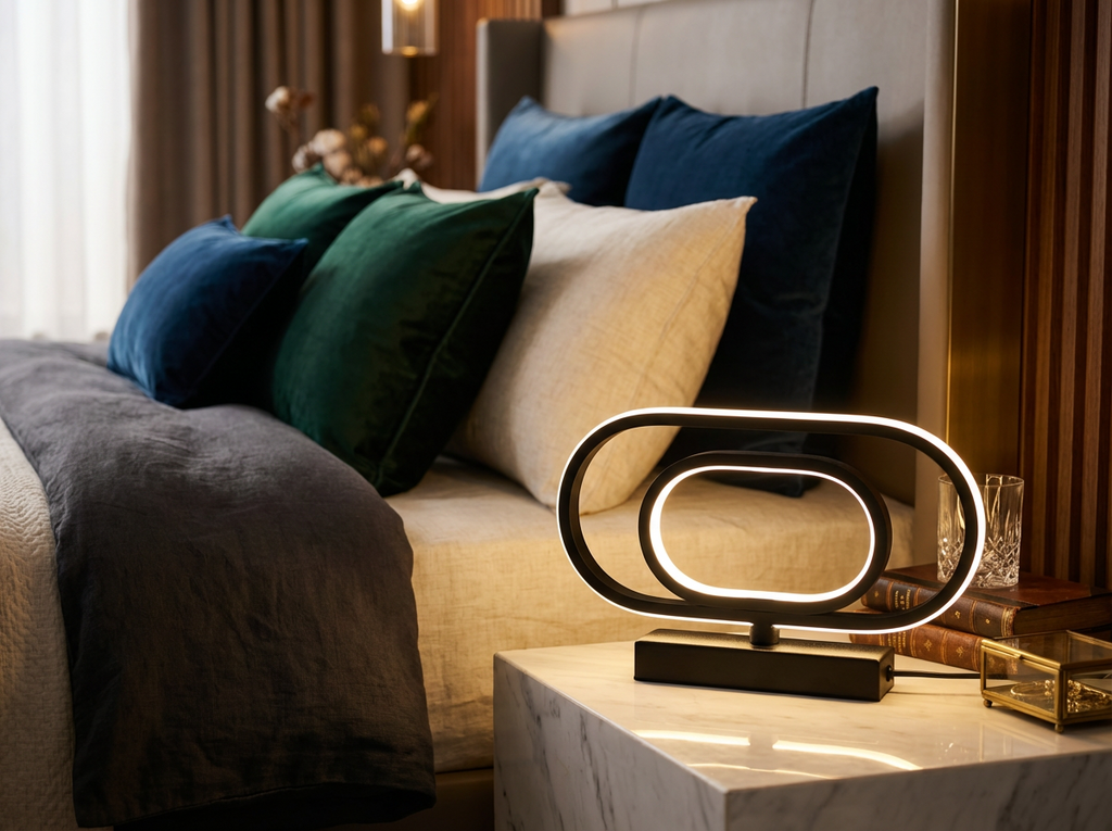 LumeHavn Solace™ Ambient LED Lamp – Modern Bedside & Living Room Light