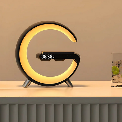 LitLamp™ 4-in-1 Alarm Clock, Mood Light, Speaker & Wireless Charger