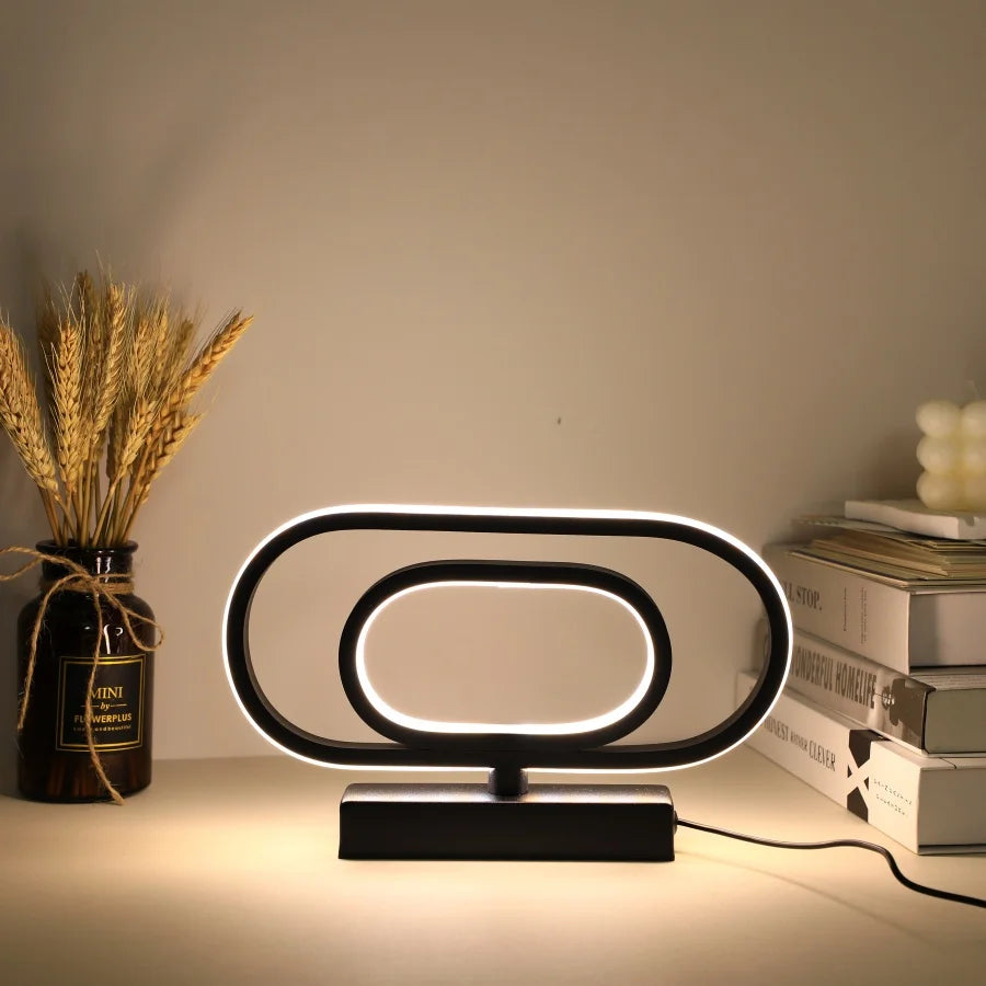 Simple Modern Creative Led Lamp Hotel Bedside Study Bedroom Living Room Dimmable Lighting