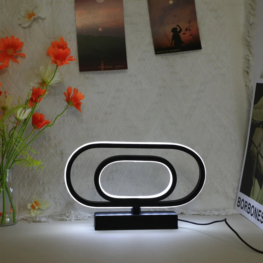 Simple Modern Creative Led Lamp Hotel Bedside Study Bedroom Living Room Dimmable Lighting