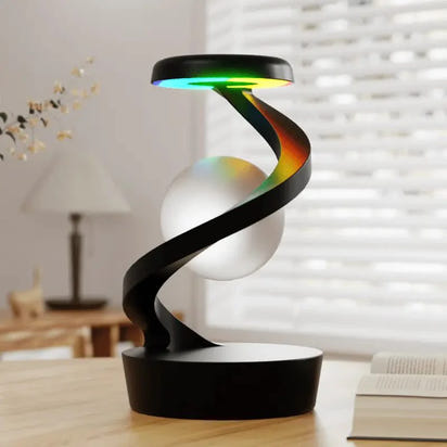 Levitating Moon Lamp – Gesture Control & Wireless Charging - Luminoya