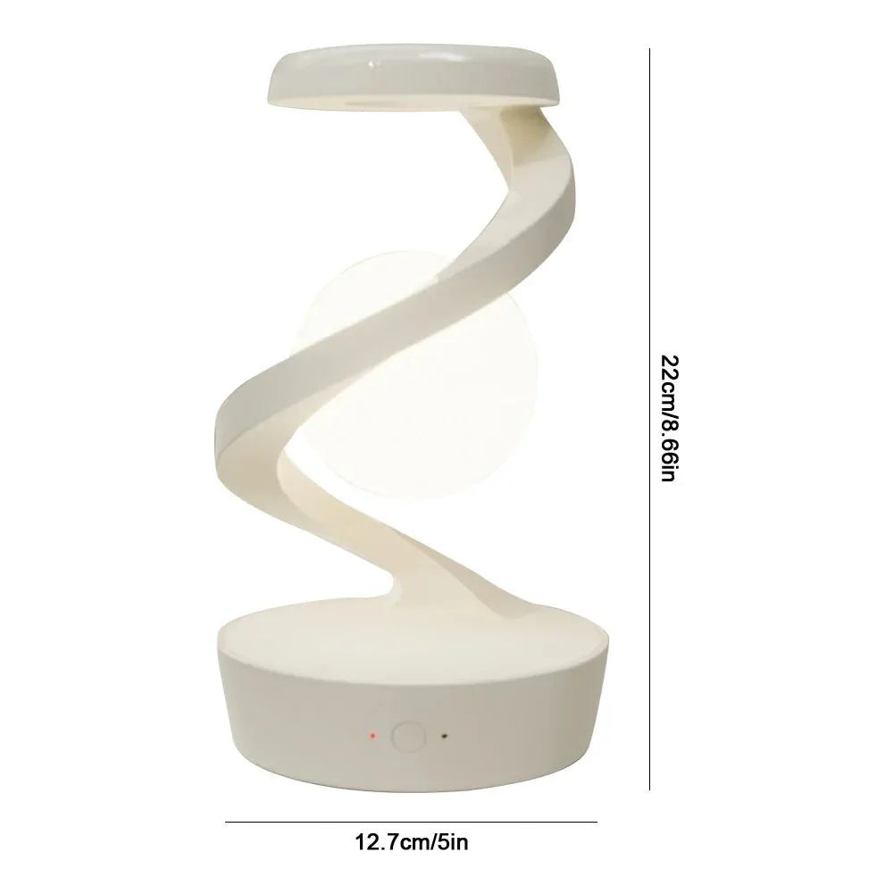 Levitating Moon Lamp – Gesture Control & Wireless Charging - Luminoya