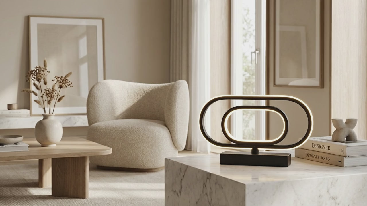 LumeHavn Solace™ Ambient LED Lamp – Modern Bedside & Living Room Light